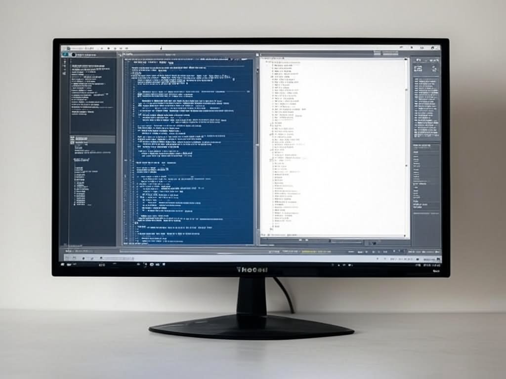 PC Monitor with Code
