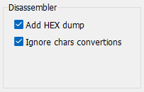 VB Decompiler disassembler options