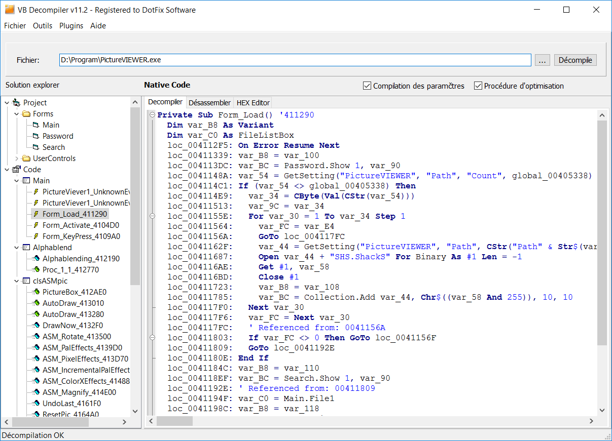 Native Code Example