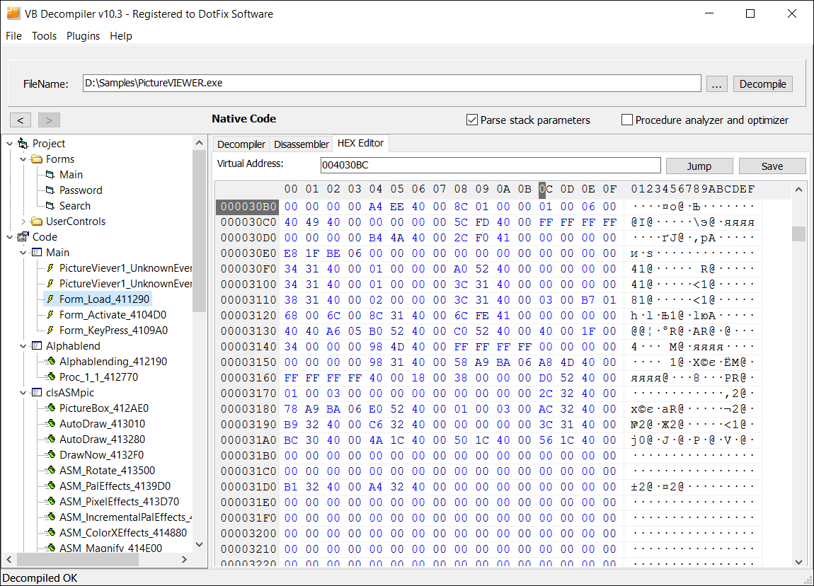 VB Decompiler now easier to use