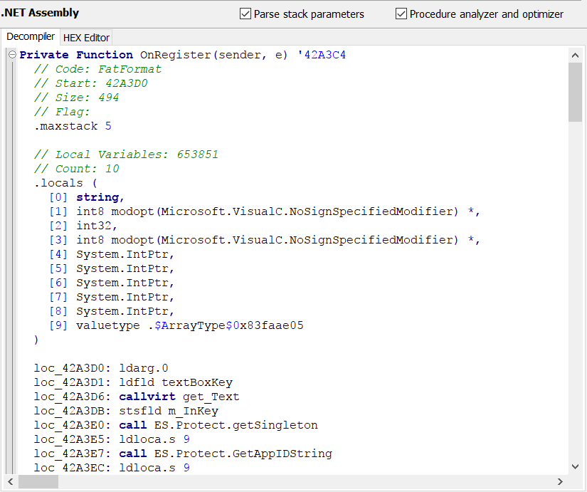 VB Decompiler decompilation quality has been improved