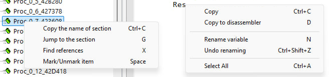 VB Decompiler Hotkeys